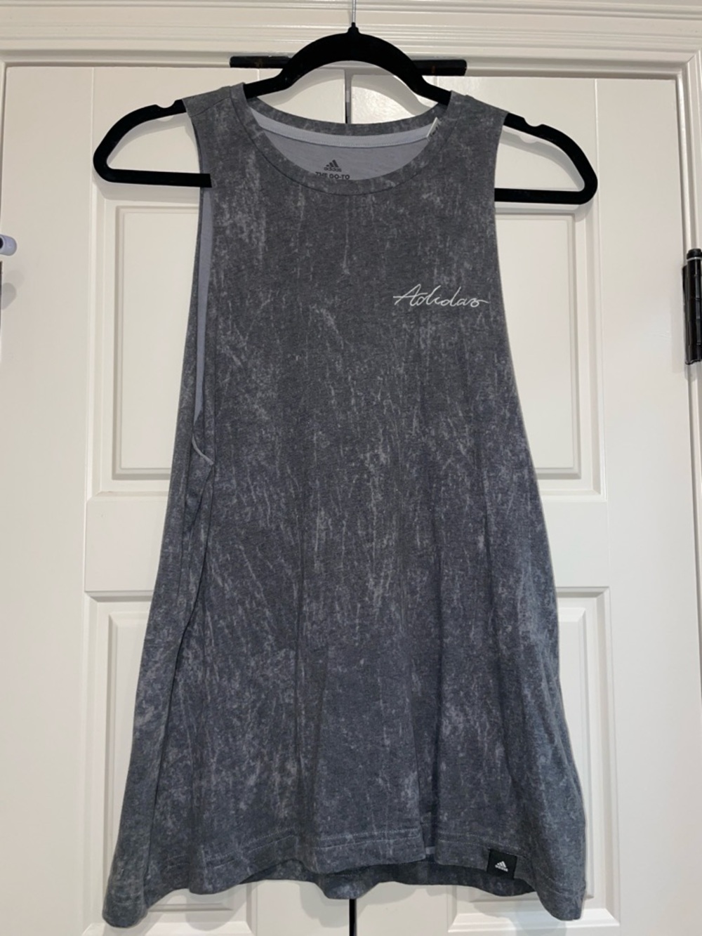 adidas Women's Charcoal Mineral-Wash Tank